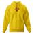 Blusa de Frio Moletom Fechado Bolso Canguru Com Capuz Amarelo