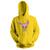 Blusa de Frio Moletom flanelado com Capuz Estampa Digital Unissex Envio Imediato Bichinho Amarelo