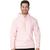 Blusa de Frio Moletom Unissex Infantil Flanelado com Bolço Rosa