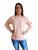 Blusa De Moletom Forrado Peluciado Feminino Sem Zíper Rosa