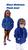 Blusa de Plush Infantil Menino Para Inverno Azul