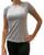 Blusa Dry Fit Plus Size Feminina Academia Cinza, Claro