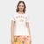 Blusa Farm T-Shirt Fit Patuá Feminina Off white