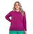 Blusa Feminina Básica Tricot Gola Redonda Roxo