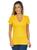 Blusa Feminina Gola V Maior Fenomenal Amarelo ouro