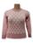 Blusa Feminina Manga Longa Tricot Quentinha Inverno Rosa bebê