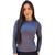 Blusa Feminina Peluciada Manga Longa Logo Frontal Refletiva Térmica Slim Básica Quentinha Inverno  Cinza