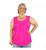 Blusa Feminina Plus Size Regata Senhora Bata Lisa Pink