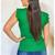 Blusa feminina regata canelada com babado Vermelho