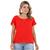 Blusa feminina tecido estilo tricoline camisa social básica viscose 3227a Vermelho