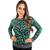 Blusa Feminina Tricot Moda Inverno Frio Animal Print Onça Verde