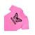 blusa feminina tshirt borboleta básica gola redonda de algodão dia a dia trabalho PP ao G2 Gu cf0102 rosa
