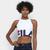 Blusa Fila Cropped Letter Feminina Branco, Marinho