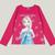 Blusa Frozen Meia Malha Feminino Infantil - Malwee Kids Disney Frozen Rosa escuro
