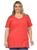 Blusa Gola Careca Plus Size Fenomenal Vermelho