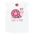 Blusa Infantil Feminino em Meia Malha Caracol Kyly Branco