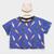 Blusa Infantil Kyly Cropped Box Skate Azul