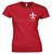 Blusa Letras,feminina,básica,100% algodão,estampada Vermelho logo