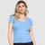 Blusa Lunender Canelada Feminina Azul claro