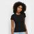 Blusa Malwee Baby Look Básica Feminina Preto