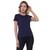 Blusa malwee basica feminina gola redonda Marinho