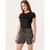 Blusa Manga Curta Feminina Viscose Stretch Malwee Ref. 79410 Preto