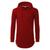 Blusa Masculina Swag Longline Blusa De Frio Moletom B09 Vermelho