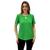 Blusa Miravest Manga Curta Feminina Verde bandeira