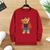 Blusa moletom infantil Vermelho