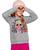 Blusa Moletom Infantil Menina Inverno Personagens Licenciado Cinza