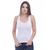 Blusa Nadador Baby Look Feminina Viscolycra Regata Basica Academia Treino Branco