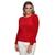 Blusa Pelinho Frio Pelúcia Aveludada Feminino Manga Longa Vermelho