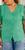 blusa plus lese camisa elegante manga bufante casual botão detalhada gola v social casual ref 2511 Verde hortelã
