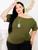 Blusa plus size ciganinha caída no ombro - vários modos de usar Verde militar
