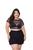 Blusa Plus SIze Cropped Lurex Brilho ct1 Blusa xg lurex preta