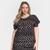 Blusa Plus Size Maelle Estampada Feminina Preto