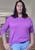 Blusa Plus Size Manga Longa Ampla Feminina Ref. 15554 Roxo