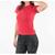 Blusa polo básica algodão feminina elegante Vermelho