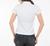 Blusa polo básica algodão moda blogueira feminina Branco