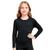 Blusa Segunda Pele Infantil Frio Térmica Menina Menino Slim Prime Preto