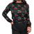 Blusa Suéter Feminino Tricôt Cerejinha Estampado Cherry Frio Preto