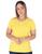 Blusa T shirt Longline Feminina Viscolycra Sobrelegging Colorida Moda Fitness Maravilhosa Amarelo