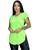 Blusa tapa bumbum feminina academia TB moda fitness Verde neon