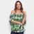 Blusa Top Moda Ombro a Ombro Longa Feminina Verde