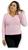 Blusa Tricot Feminina Manga Longa Trançada Quentinha Moda Inverno Rosa claro