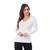 Blusa Tricot Feminina Suéter Decote V Trança Branco