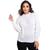 Blusa Tricot Feminina Suéter Inverno Quentinho Lã Tendencia Confortável Colorido Moda Luxuosa Blogueira Tiktok Branco