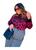 Blusa Tricot Plus Size Frio Onça Inverno Moda Cores Grande Magenta