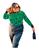 Blusa Tricot Plus Size Frio Onça Inverno Moda Cores Grande Verde bandeira