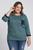 Blusão Feminino Plus Size Malha Tricot Luréx Bolso Frente - Ki Beleza Verde